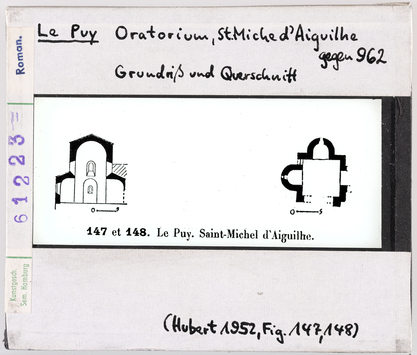 Vorschaubild Le Puy: Saint-Michel-d'Aiguilhe, Grundriss und Querschnitt 